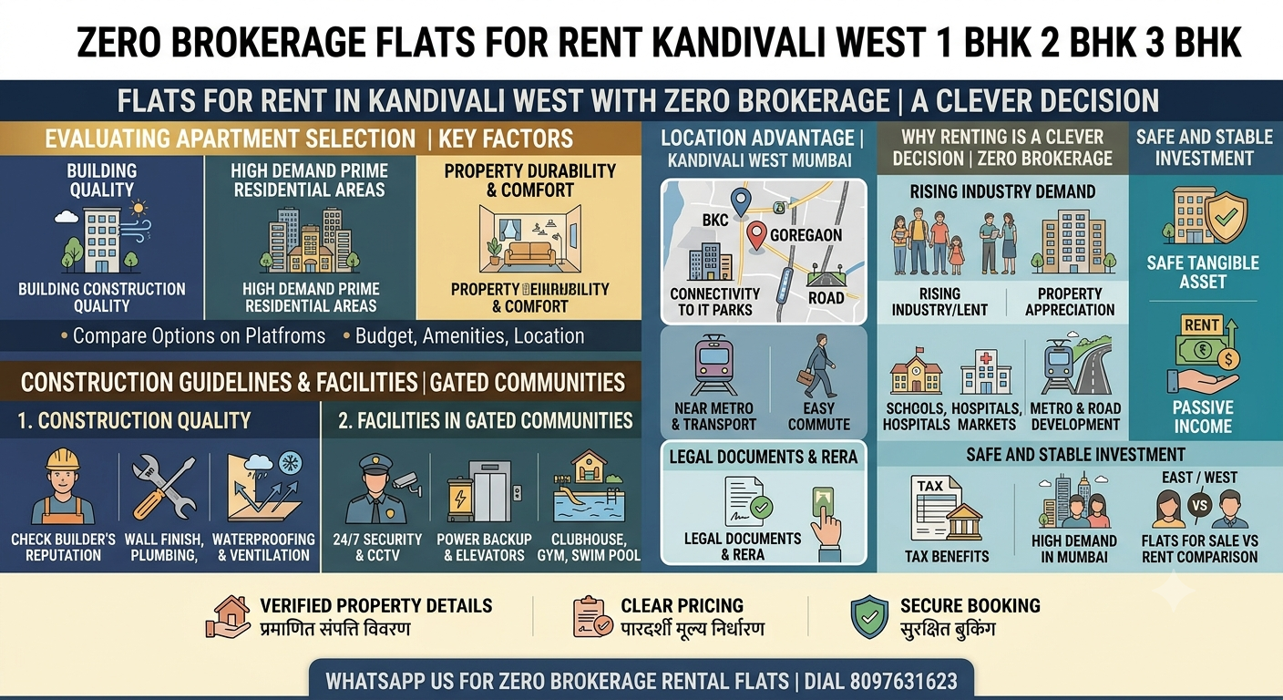 Zero Brokerage Flats Sale Bandra East 1 BHK 2 BHK 3 BHK